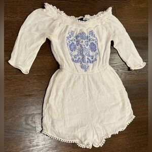 Francesca’s embroidered romper